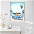 Picture of Surf board _GroupedProduct_Rectangle_Portrait_Canvas_Framed_