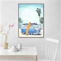 Picture of Surf board _GroupedProduct_Rectangle_Portrait_Canvas_Framed_