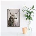 Picture of Harry the Highland _GroupedProduct_Rectangle_Portrait_Canvas_Framed_