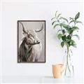 Picture of Harry the Highland _GroupedProduct_Rectangle_Portrait_Canvas_Framed_