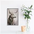 Picture of Harry the Highland _GroupedProduct_Rectangle_Portrait_Canvas_Framed_
