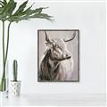 Picture of Harry the Highland _GroupedProduct_Rectangle_Portrait_Canvas_Framed_