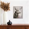 Picture of Harry the Highland _GroupedProduct_Rectangle_Portrait_Canvas_Framed_