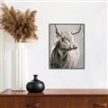 Picture of Harry the Highland _GroupedProduct_Rectangle_Portrait_Canvas_Framed_