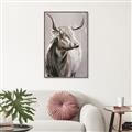 Picture of Harry the Highland _GroupedProduct_Rectangle_Portrait_Canvas_Framed_