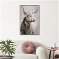 Picture of Harry the Highland _GroupedProduct_Rectangle_Portrait_Canvas_Framed_