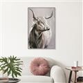 Picture of Harry the Highland _GroupedProduct_Rectangle_Portrait_Canvas_Framed_