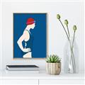 Picture of Swim Competition III  _GroupedProduct_Rectangle_Portrait_Canvas_Framed_