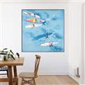 Picture of Surfboarders I  _GroupedProduct_Square_Canvas_Framed_