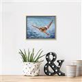 Picture of In water _GroupedProduct_Rectangle_Landscape_Canvas_Framed_