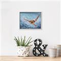 Picture of In water _GroupedProduct_Rectangle_Landscape_Canvas_Framed_