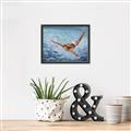 Picture of In water _GroupedProduct_Rectangle_Landscape_Canvas_Framed_