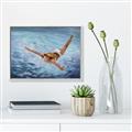 Picture of In water _GroupedProduct_Rectangle_Landscape_Canvas_Framed_
