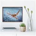 Picture of In water _GroupedProduct_Rectangle_Landscape_Canvas_Framed_