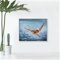 Picture of In water _GroupedProduct_Rectangle_Landscape_Canvas_Framed_