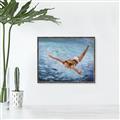 Picture of In water _GroupedProduct_Rectangle_Landscape_Canvas_Framed_