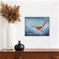 Picture of In water _GroupedProduct_Rectangle_Landscape_Canvas_Framed_
