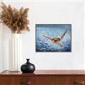 Picture of In water _GroupedProduct_Rectangle_Landscape_Canvas_Framed_