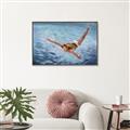 Picture of In water _GroupedProduct_Rectangle_Landscape_Canvas_Framed_