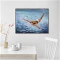 Picture of In water _GroupedProduct_Rectangle_Landscape_Canvas_Framed_