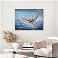 Picture of In water _GroupedProduct_Rectangle_Landscape_Canvas_Framed_