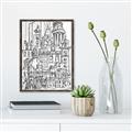 Picture of City Sketch I _GroupedProduct_Rectangle_Portrait_Canvas_Framed_