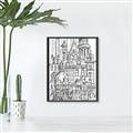 Picture of City Sketch I _GroupedProduct_Rectangle_Portrait_Canvas_Framed_