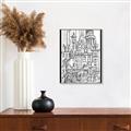 Picture of City Sketch I _GroupedProduct_Rectangle_Portrait_Canvas_Framed_