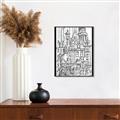 Picture of City Sketch I _GroupedProduct_Rectangle_Portrait_Canvas_Framed_