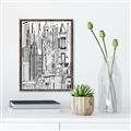 Picture of City Sketch II _GroupedProduct_Rectangle_Portrait_Canvas_Framed_