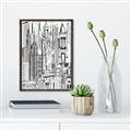 Picture of City Sketch II _GroupedProduct_Rectangle_Portrait_Canvas_Framed_