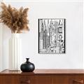 Picture of City Sketch II _GroupedProduct_Rectangle_Portrait_Canvas_Framed_