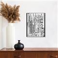 Picture of City Sketch II _GroupedProduct_Rectangle_Portrait_Canvas_Framed_