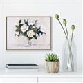Picture of White Roses _GroupedProduct_Rectangle_Landscape_Canvas_Framed_