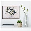 Picture of White Roses _GroupedProduct_Rectangle_Landscape_Canvas_Framed_