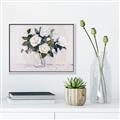 Picture of White Roses _GroupedProduct_Rectangle_Landscape_Canvas_Framed_