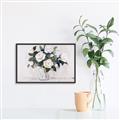 Picture of White Roses _GroupedProduct_Rectangle_Landscape_Canvas_Framed_