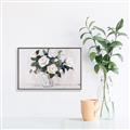 Picture of White Roses _GroupedProduct_Rectangle_Landscape_Canvas_Framed_