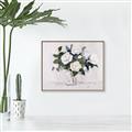 Picture of White Roses _GroupedProduct_Rectangle_Landscape_Canvas_Framed_