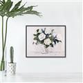 Picture of White Roses _GroupedProduct_Rectangle_Landscape_Canvas_Framed_