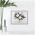 Picture of White Roses _GroupedProduct_Rectangle_Landscape_Canvas_Framed_
