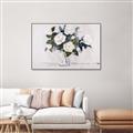 Picture of White Roses _GroupedProduct_Rectangle_Landscape_Canvas_Framed_