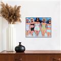 Picture of Beach Babes _GroupedProduct_Rectangle_Landscape_Canvas_Framed_