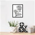 Picture of Hydrangea Sketch  _GroupedProduct_Rectangle_Portrait_Canvas_Framed_