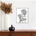 Picture of Hydrangea Sketch  _GroupedProduct_Rectangle_Portrait_Canvas_Framed_