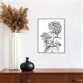 Picture of Hydrangea Sketch  _GroupedProduct_Rectangle_Portrait_Canvas_Framed_