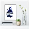 Picture of Indigo Fern  _GroupedProduct_Rectangle_Portrait_Canvas_Framed_