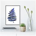 Picture of Indigo Fern  _GroupedProduct_Rectangle_Portrait_Canvas_Framed_