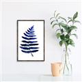 Picture of Indigo Fern  _GroupedProduct_Rectangle_Portrait_Canvas_Framed_