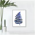 Picture of Indigo Fern  _GroupedProduct_Rectangle_Portrait_Canvas_Framed_